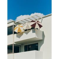 Terrazza Square Parasol Off-White/ Burgundy