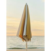 Terrazza Square Parasol Off-White/ Burgundy