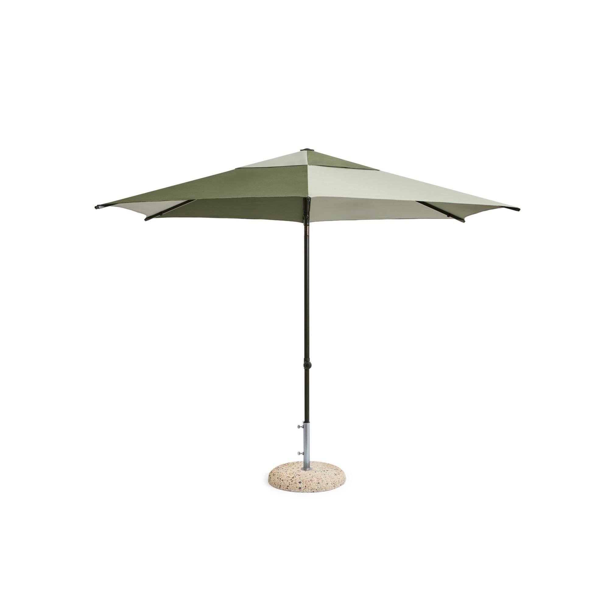 Terrazza Hexagon Parasoll Grønn/ Mørkegrønn
