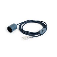 Kabelset für Tischlampe, Anthrazitblau