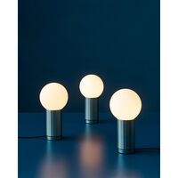 Turn On Table Lamp Blue