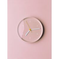 Wall Clock (Recycled) Pink