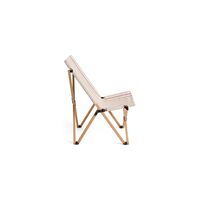Outdoor Market Folding Chair Beige/ Red