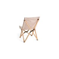 Outdoor Market Folding Chair Beige/ Red