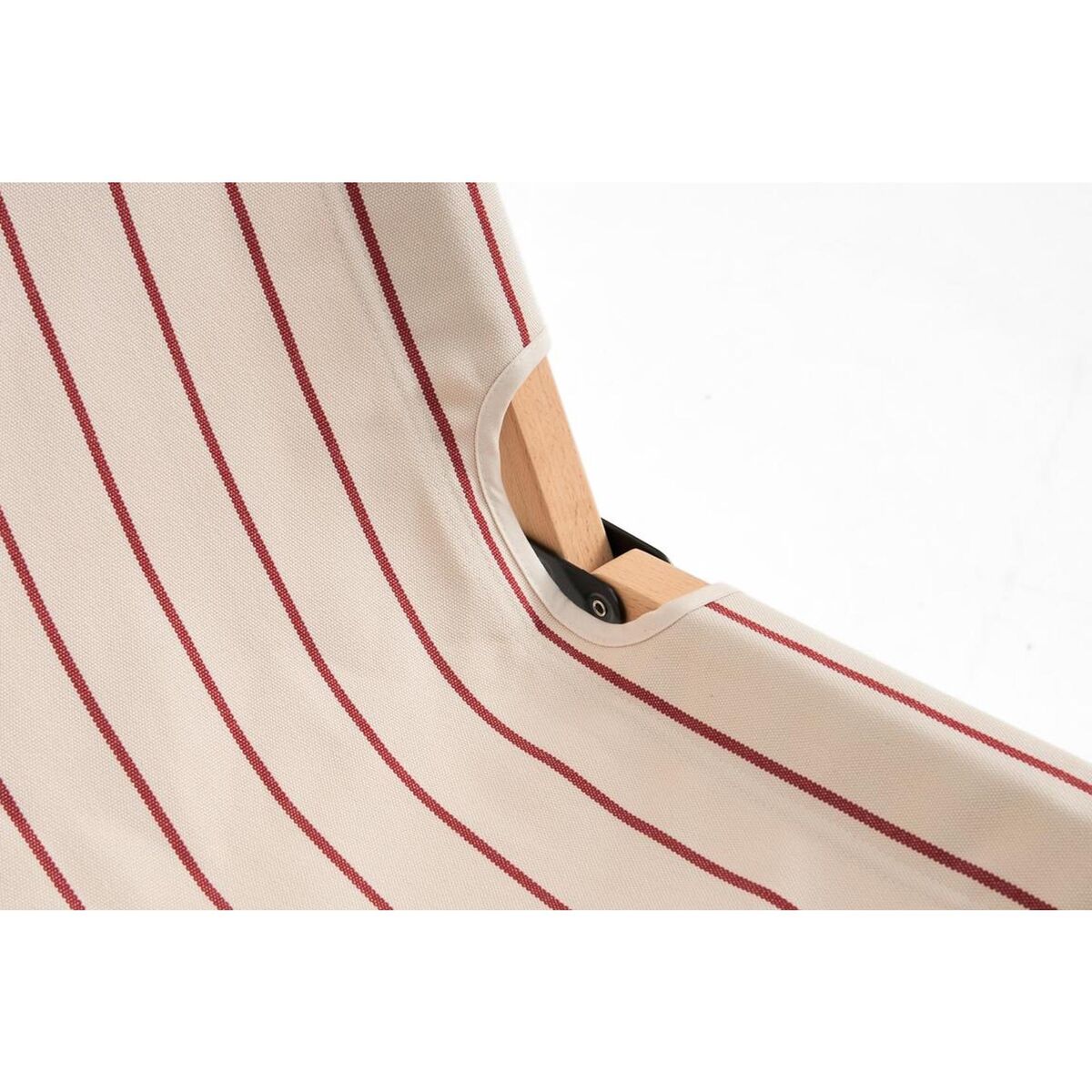 Outdoor Market Folding Chair Beige/ Red