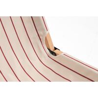 Outdoor Market Folding Chair Beige/ Red