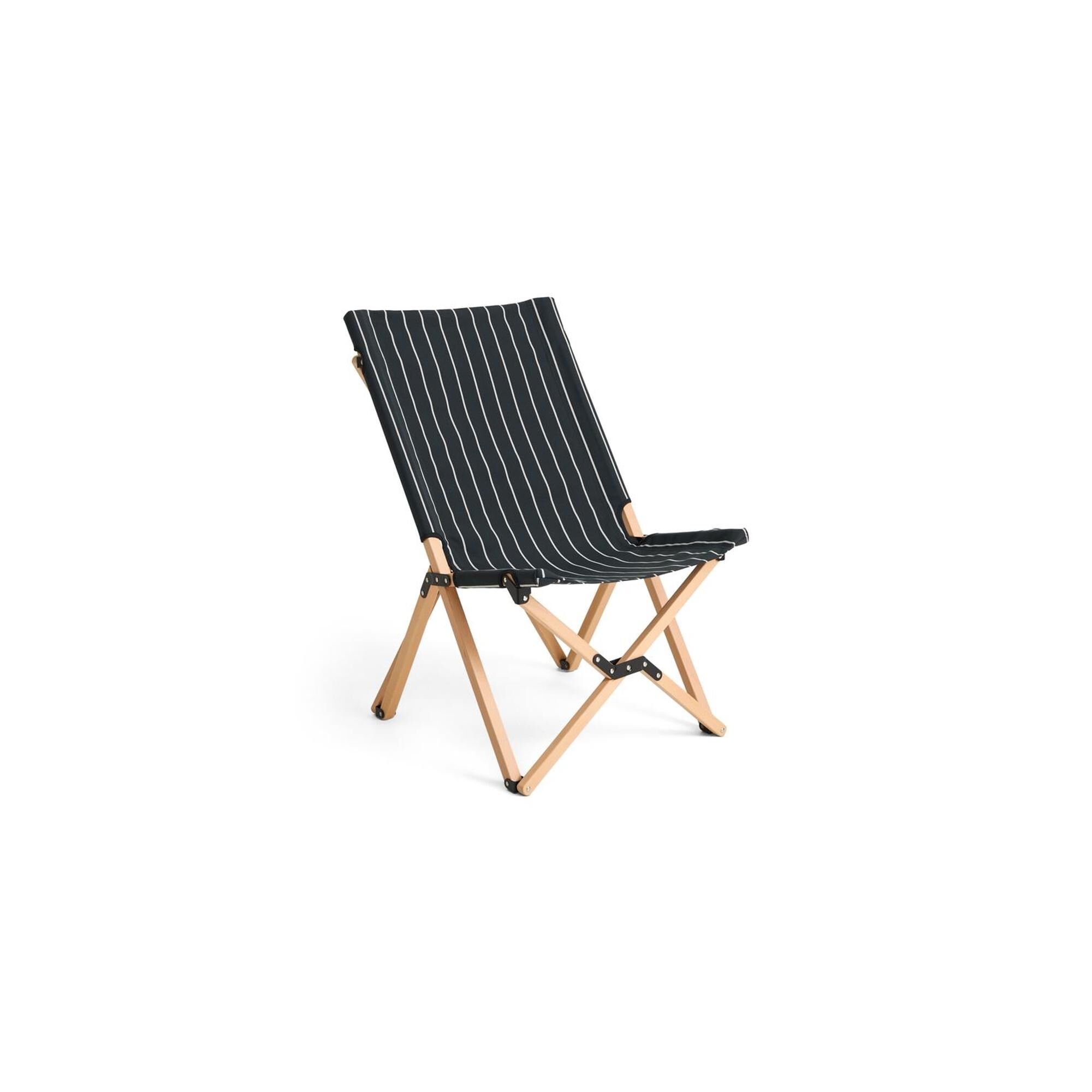 Chaise Pliante de Marché Extérieur Noir/ Beige