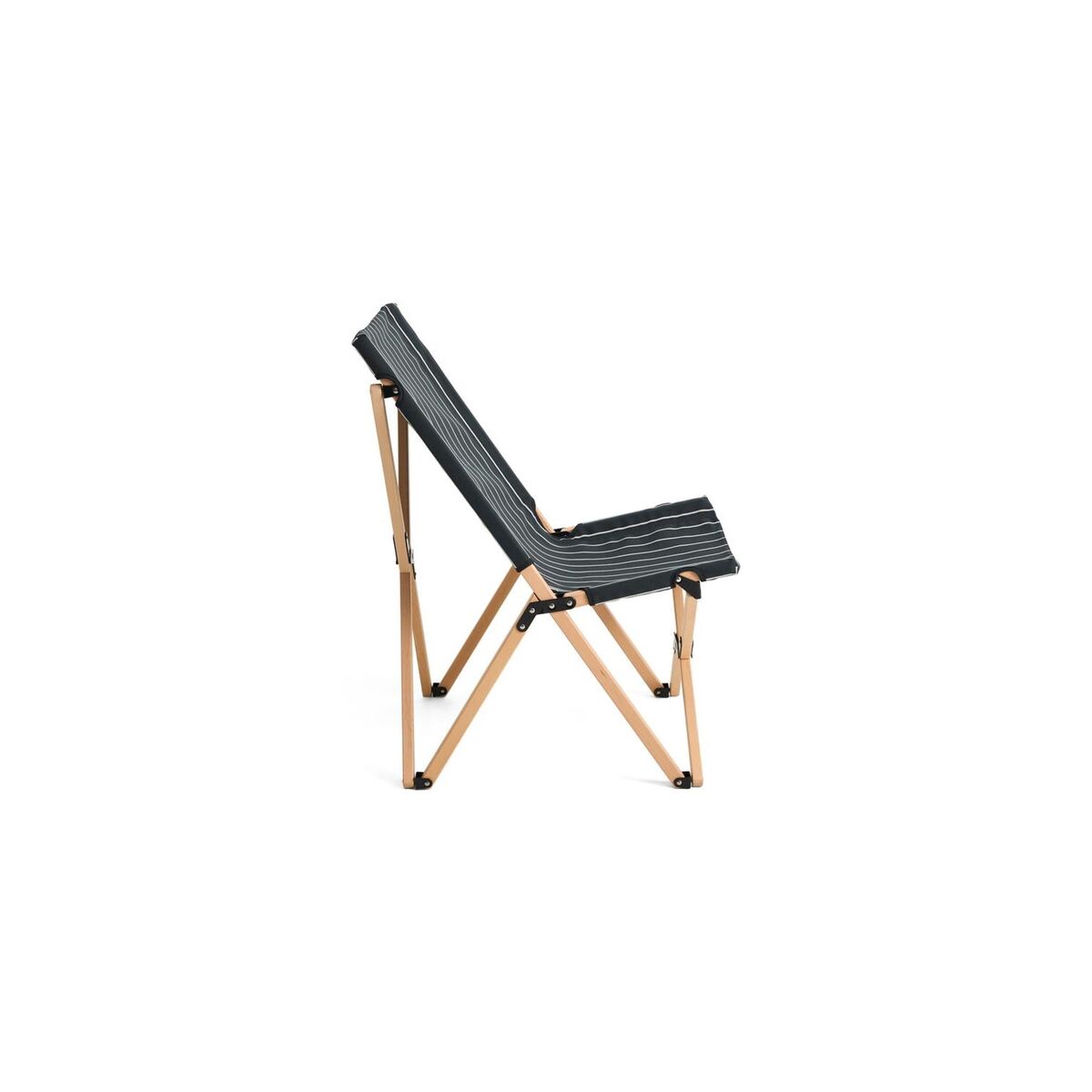 Outdoor Markt-Klappstuhl Schwarz/ Beige