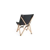 Outdoor Markt-Klappstuhl Schwarz/ Beige