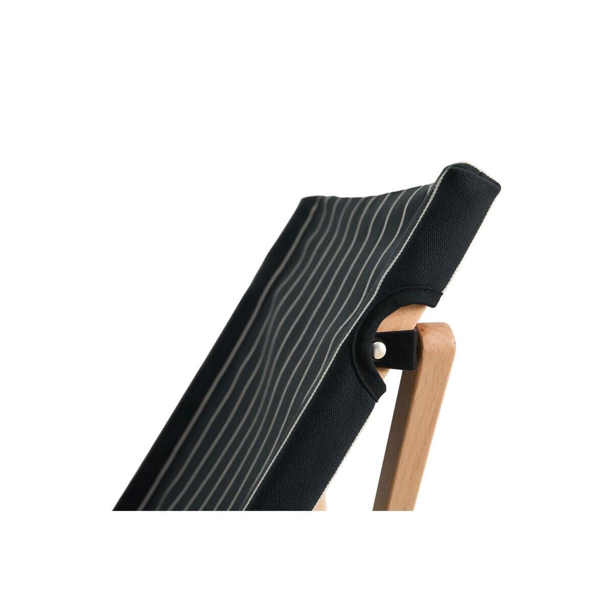 Outdoor Markt-Klappstuhl Schwarz/ Beige