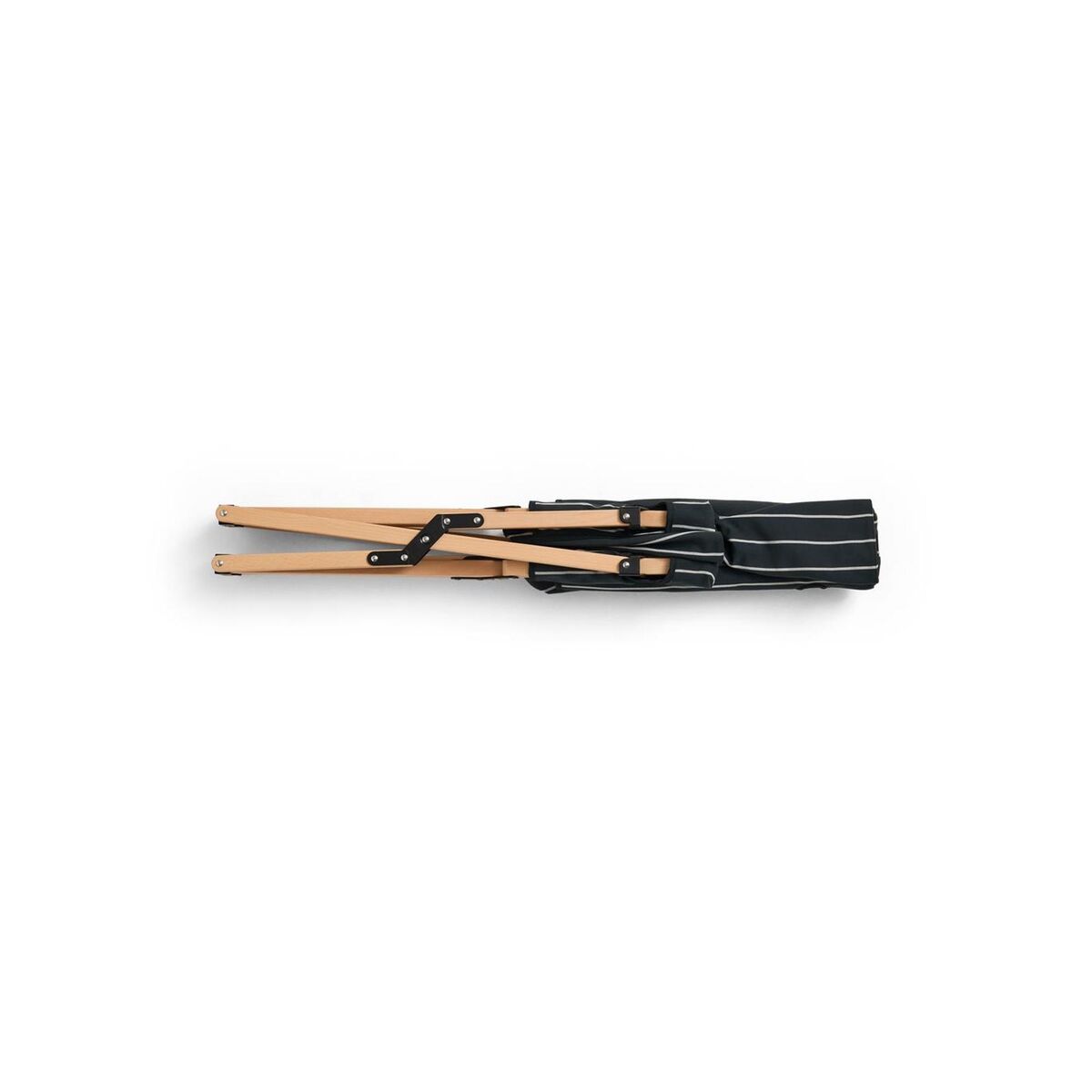 Outdoor Markt-Klappstuhl Schwarz/ Beige
