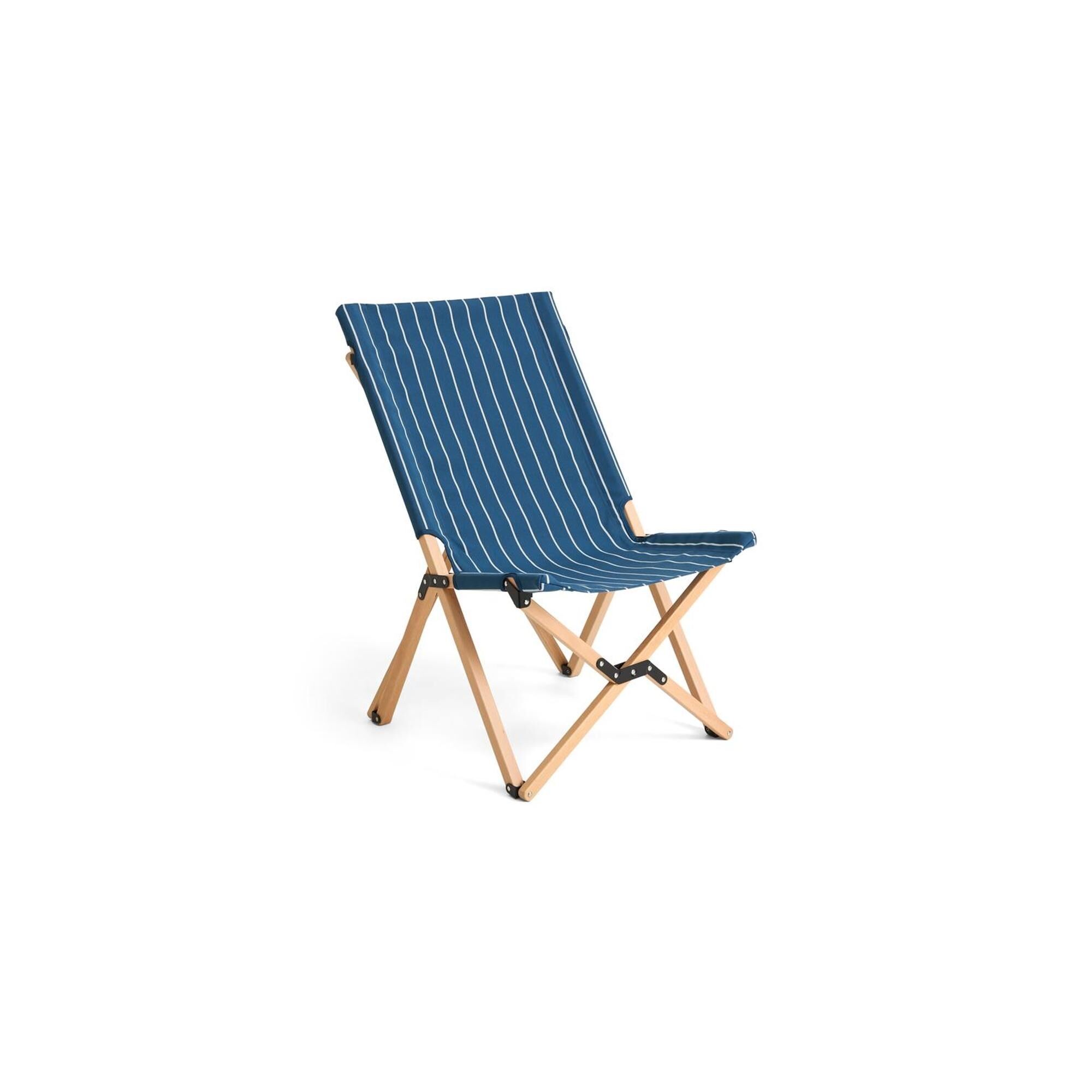 Chaise Pliante de Marché Extérieur Bleu/ Beige