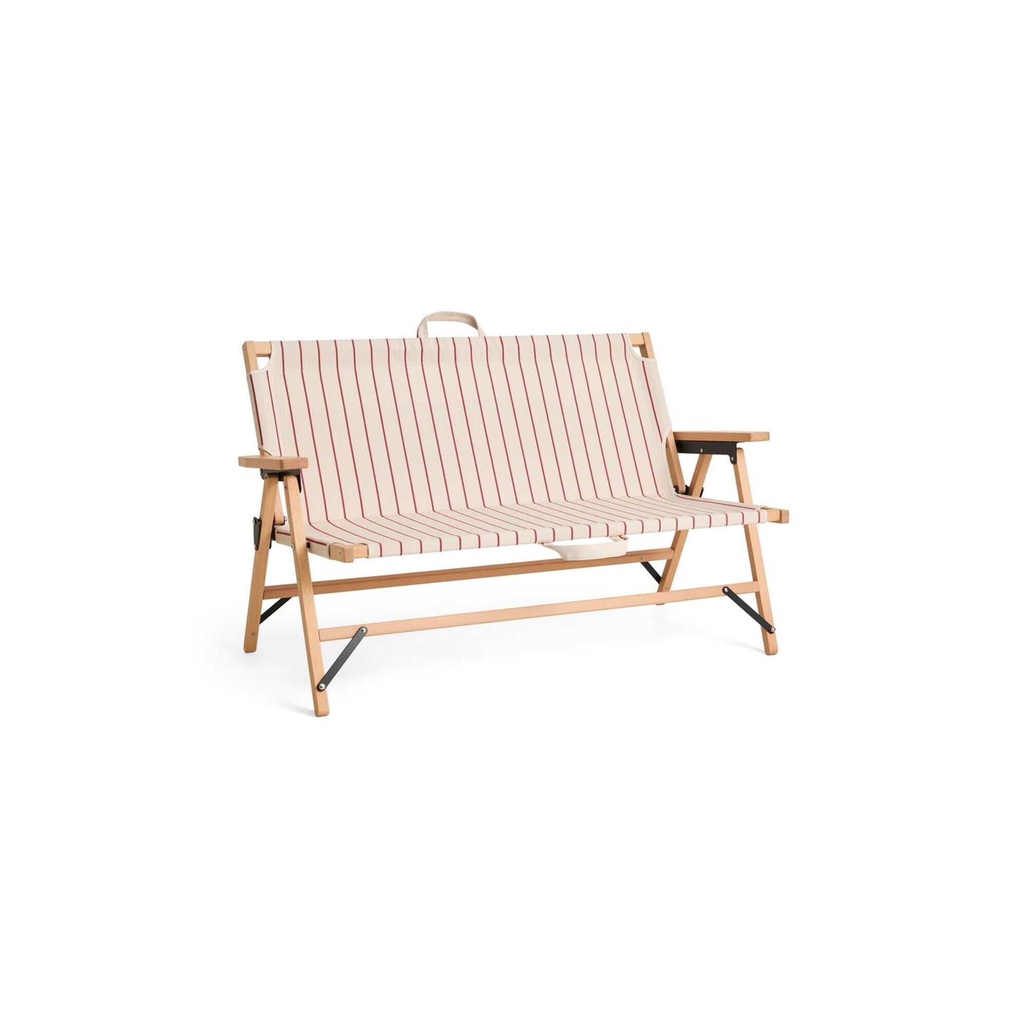 Utendørs Markedssofa Beige/ Rød