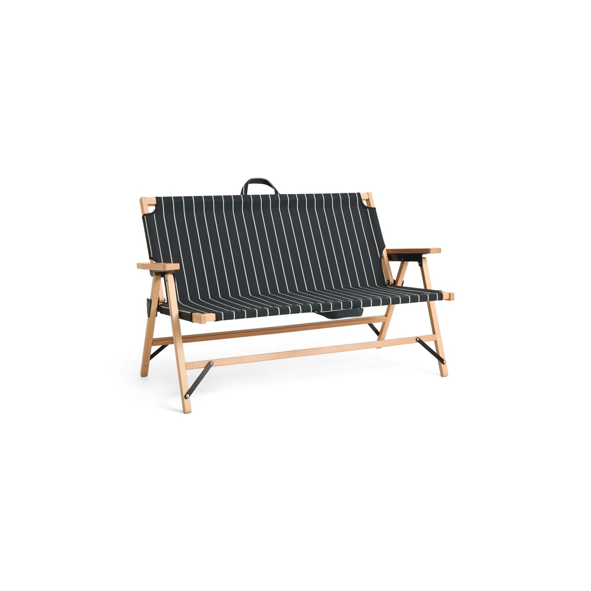 Outdoor-Marktsofa Schwarz/ Beige