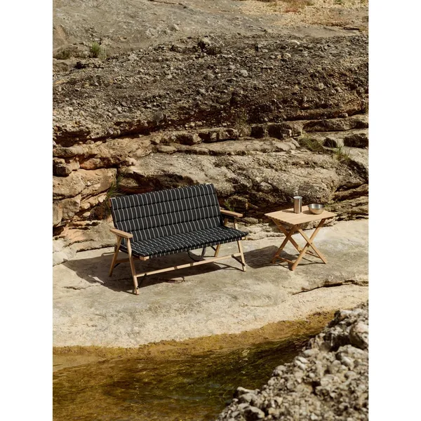 Outdoor Market Sofa Black/ Beige