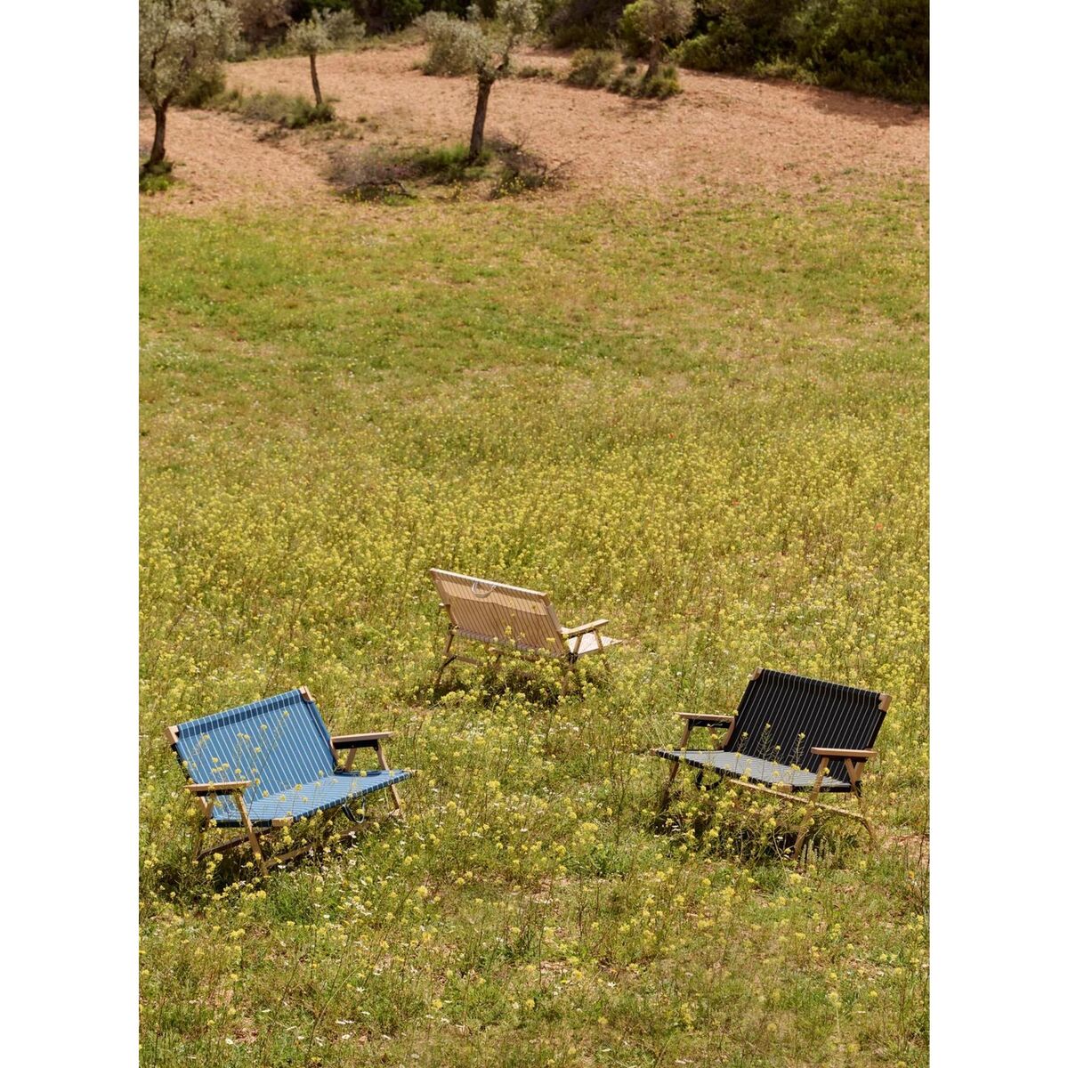 Outdoor-Marktsofa Schwarz/ Beige