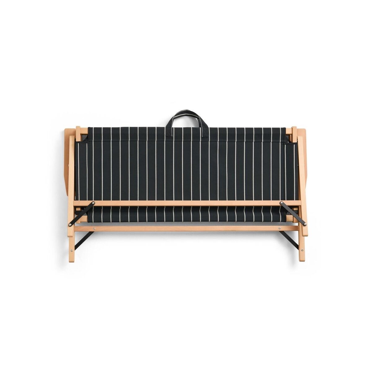Outdoor-Marktsofa Schwarz/ Beige