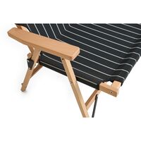 Outdoor-Marktsofa Schwarz/ Beige