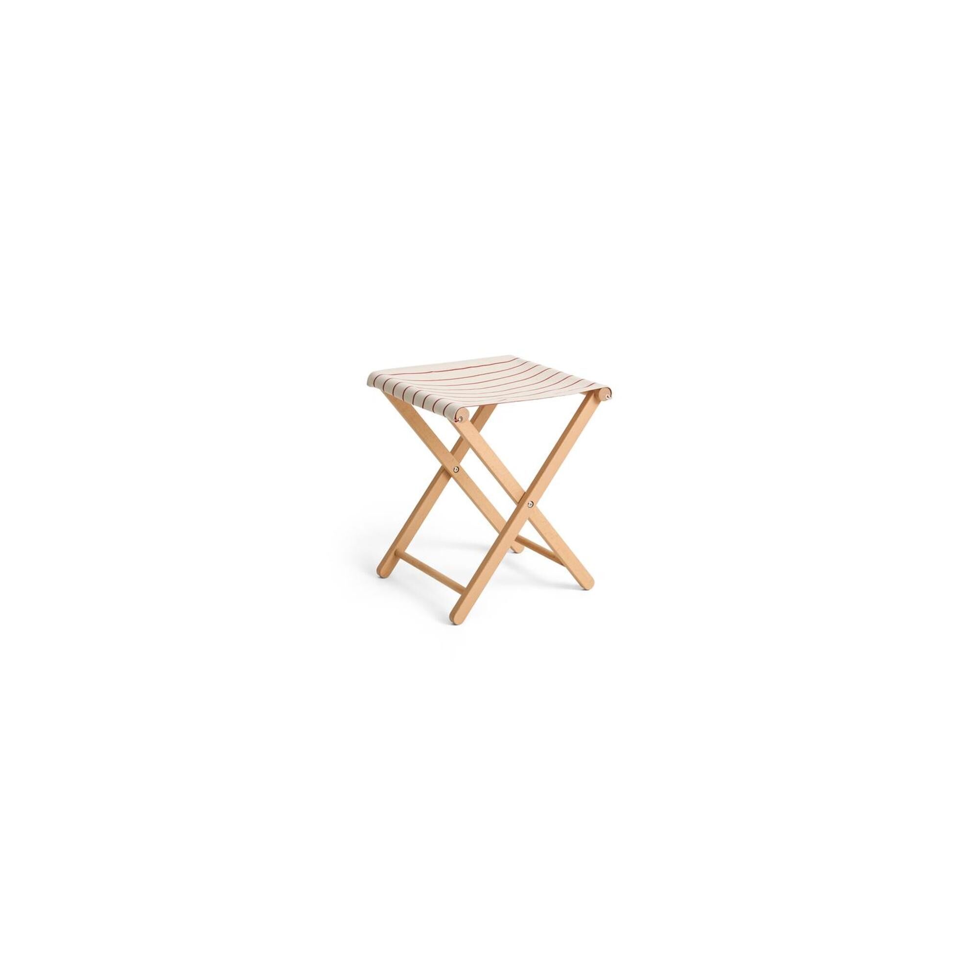 Outdoor Market Skammel Beige/Rød