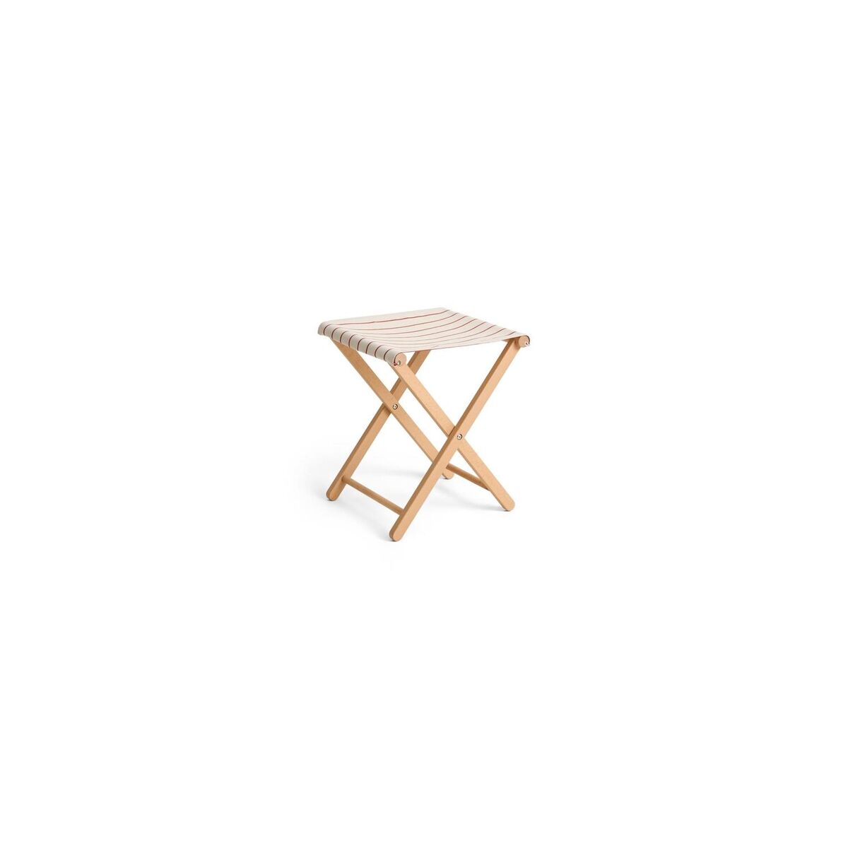 Taburete de Exterior Beige/ Rojo