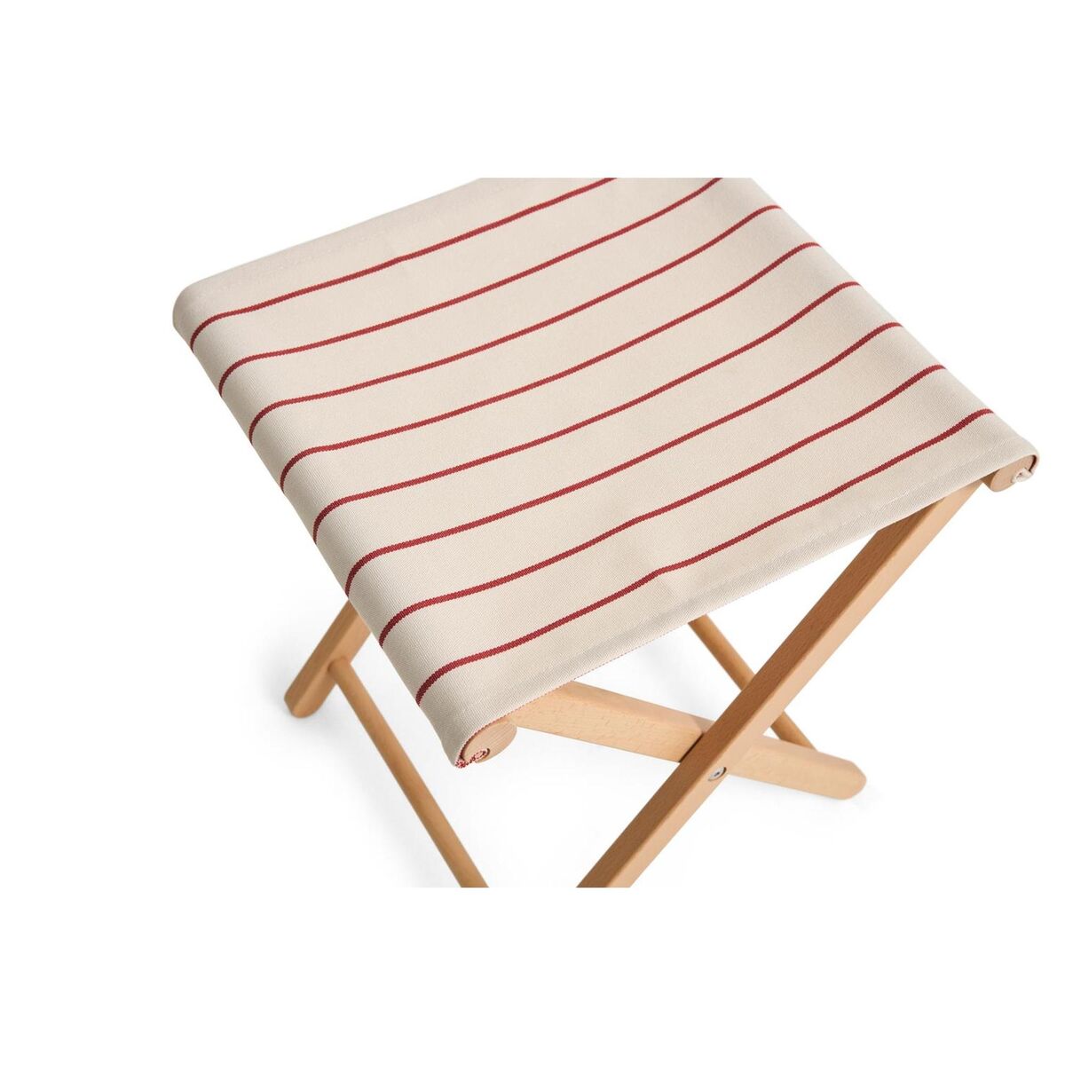 Taburete de Exterior Beige/ Rojo