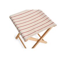 Taburete de Exterior Beige/ Rojo