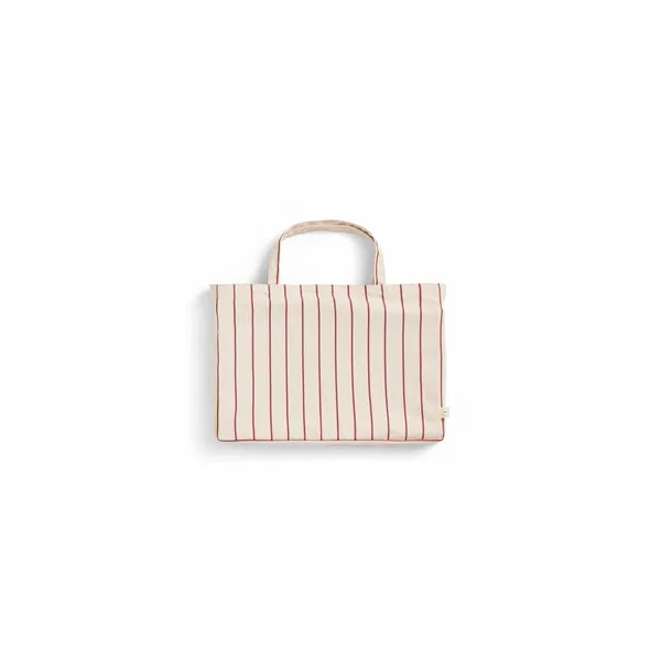 Outdoor Market Hocker Beige/Rot
