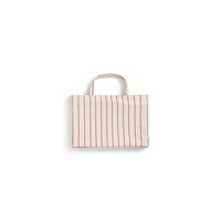 Outdoor Market Hocker Beige/Rot