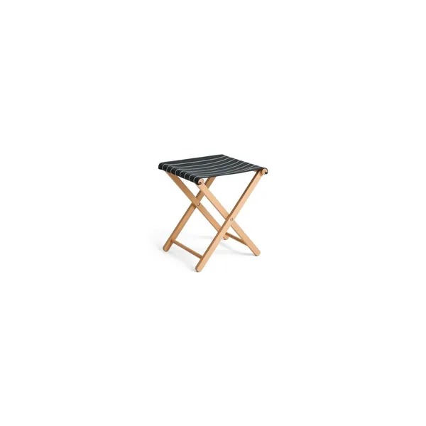 Outdoor Market Hocker Schwarz/Beige