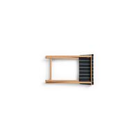 Outdoor Market Hocker Schwarz/Beige