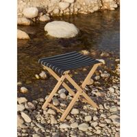 Utomhusmarknadspall Svart/ Beige