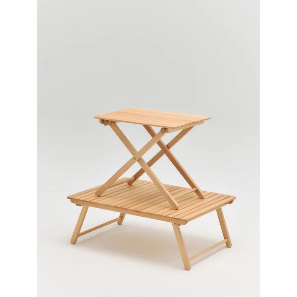 Outdoor Market Folding Table Large Natural