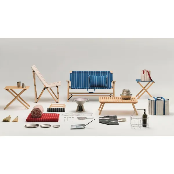 Outdoor Market Folding Table Large Natural