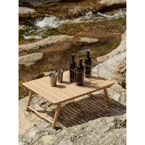 Outdoor Market Folding Table Large Natural