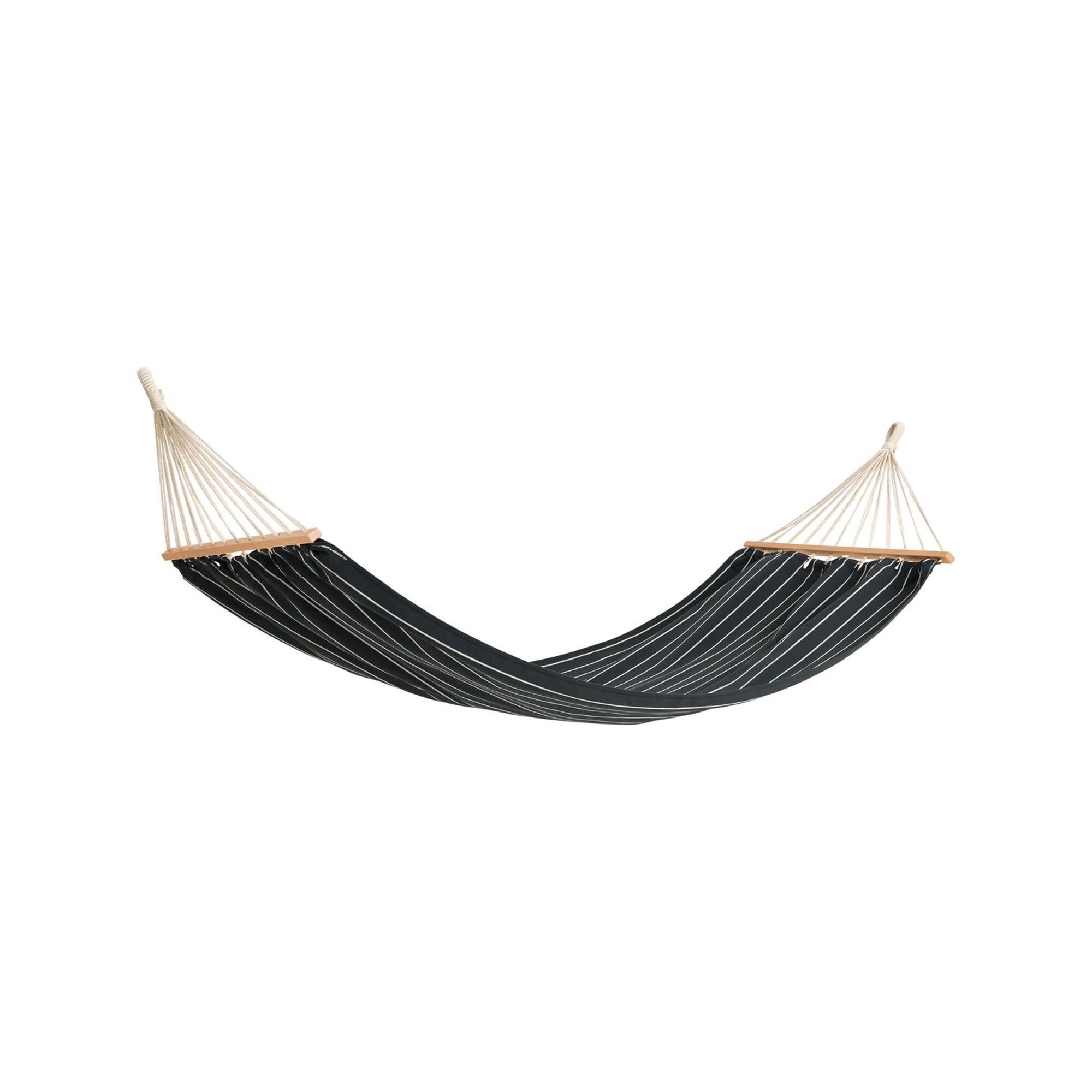 Outdoor-Markthängematte Schwarz/ Beige