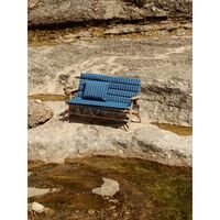 Cuscino Per Divano da Esterno Blu/ Beige