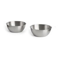 Outdoor Marktschalen-Set, 2er-Pack , Klein, Silber