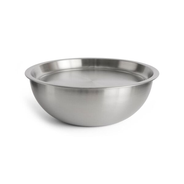 Outdoor-Marktschale mit Deckel , Groß, Silber