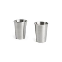 Outdoor Marktbecher-Set, 2er-Pack , Klein, Silber