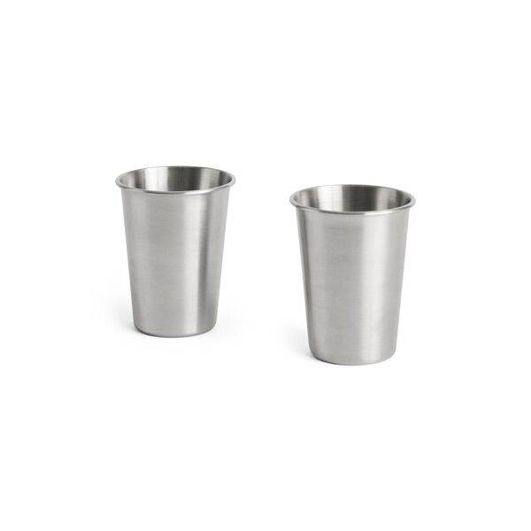 Outdoor Market Cup Set van 2 Klein Zilver