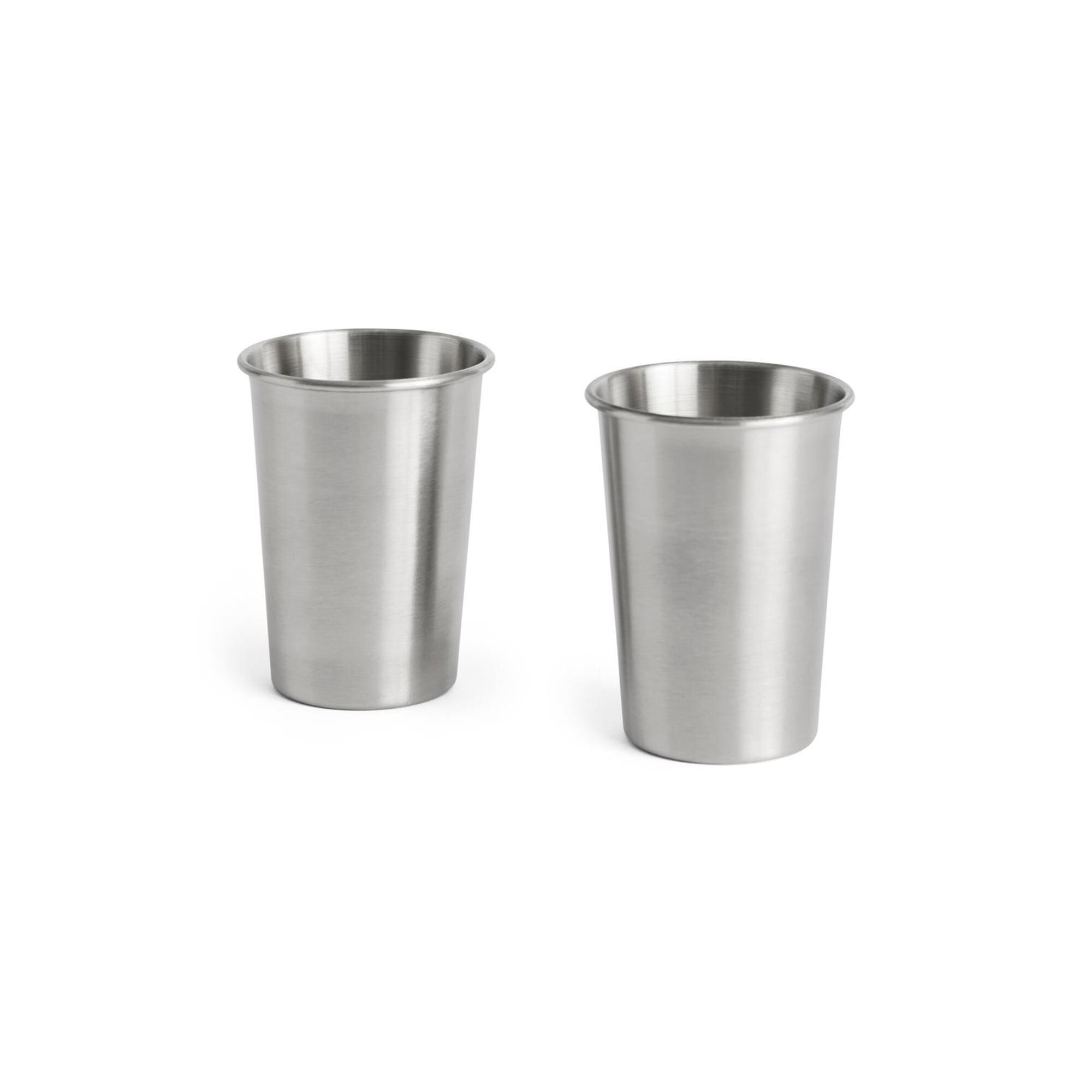 Ensemble de 2 Gobelets de Marché en Plein Air , Taille Moyenne , Argent