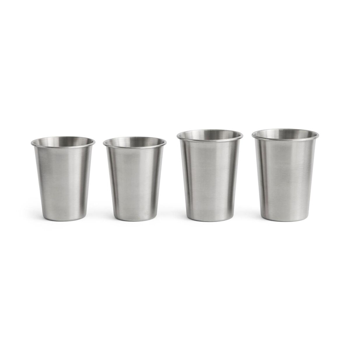 Juego de 2 Tazas de Mercado Al Aire Libre , Tamaño Mediano, Plata