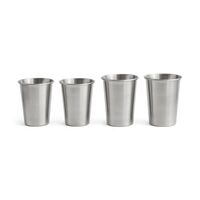 Juego de 2 Tazas de Mercado Al Aire Libre , Tamaño Mediano, Plata