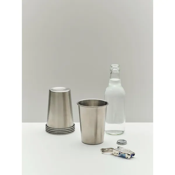 Outdoor Market Cup Set of 2 Medium Silver