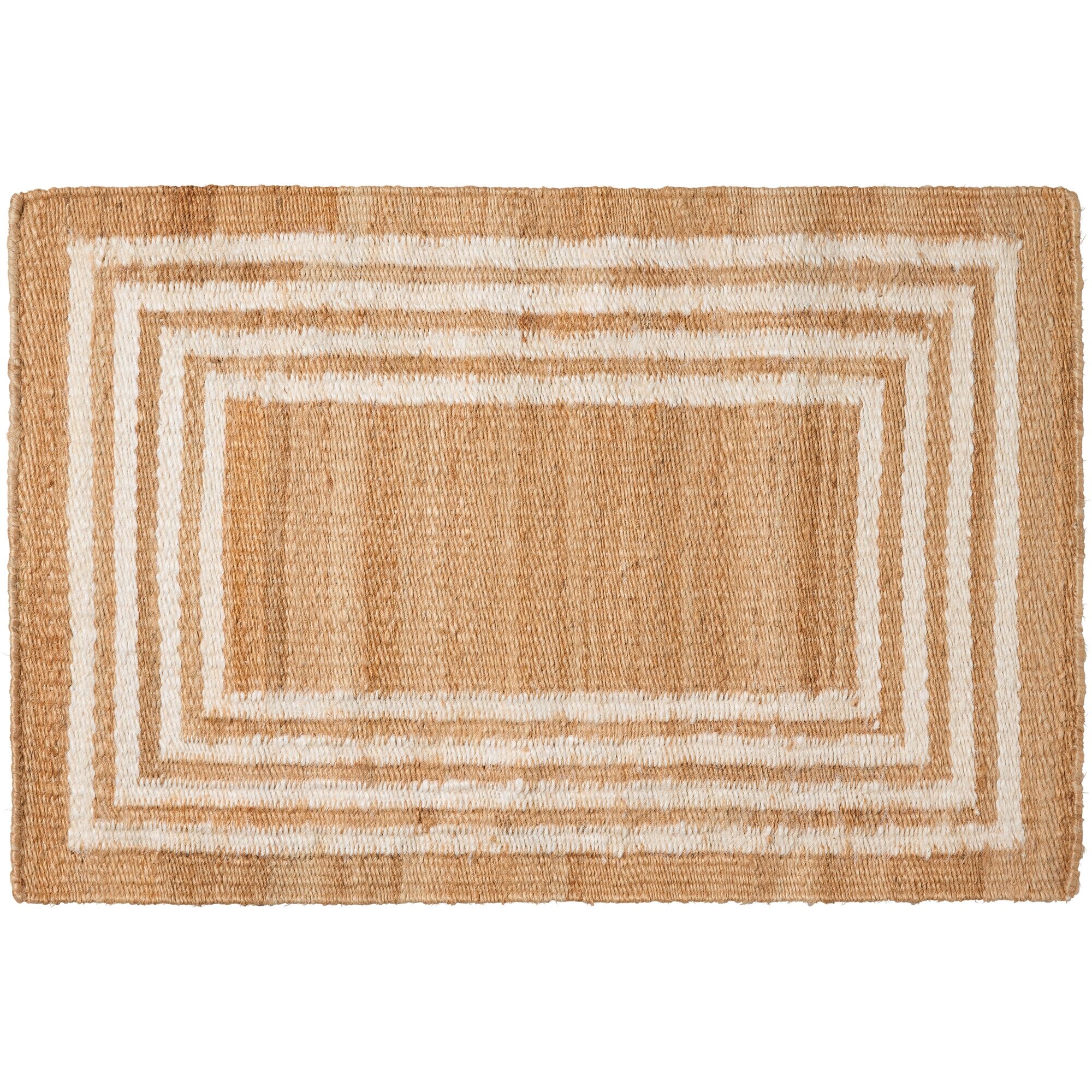 Decotique Outline Paillasson 60x90 Natural/Blanc