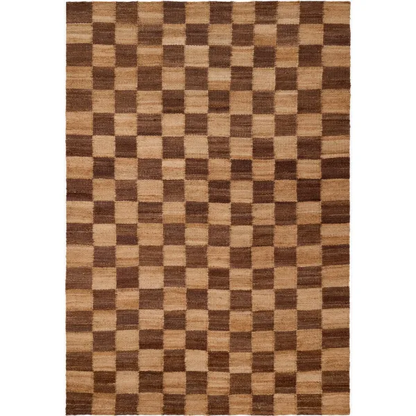 Chess Rug 180x270 Jute/Brown
