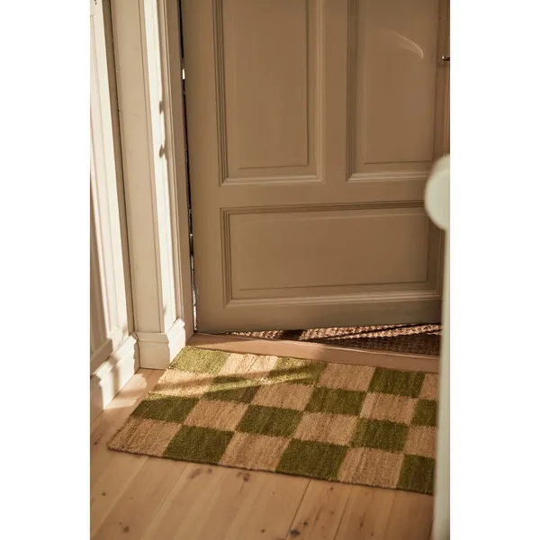 Chess Fußmatte 60x90 Jute/Grün
