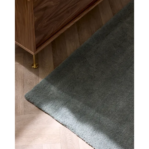 Nordic Plain Rug 250x350 Blue Green