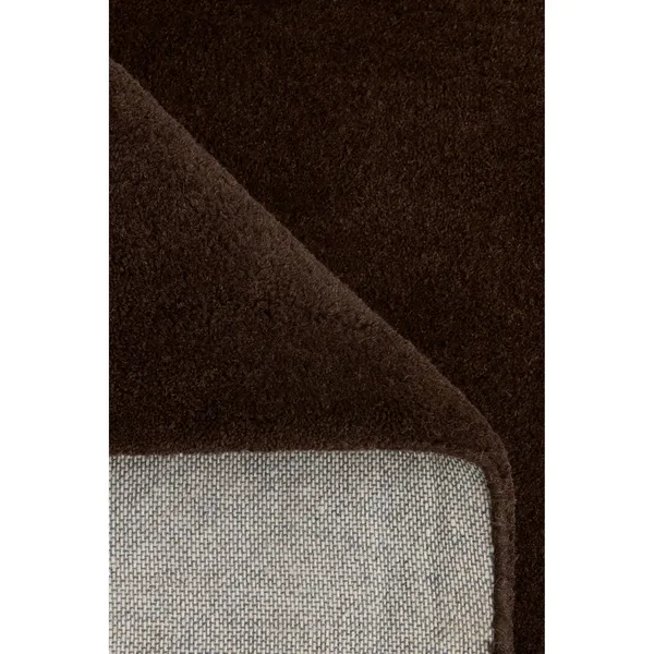Nordic Plain Rug 250x350 Dark Brown