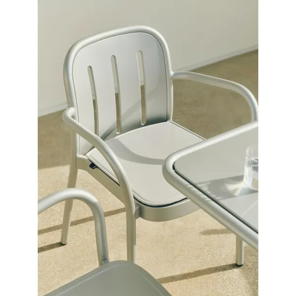 Deville Stuhl mit Armlehnen, Anthrazit